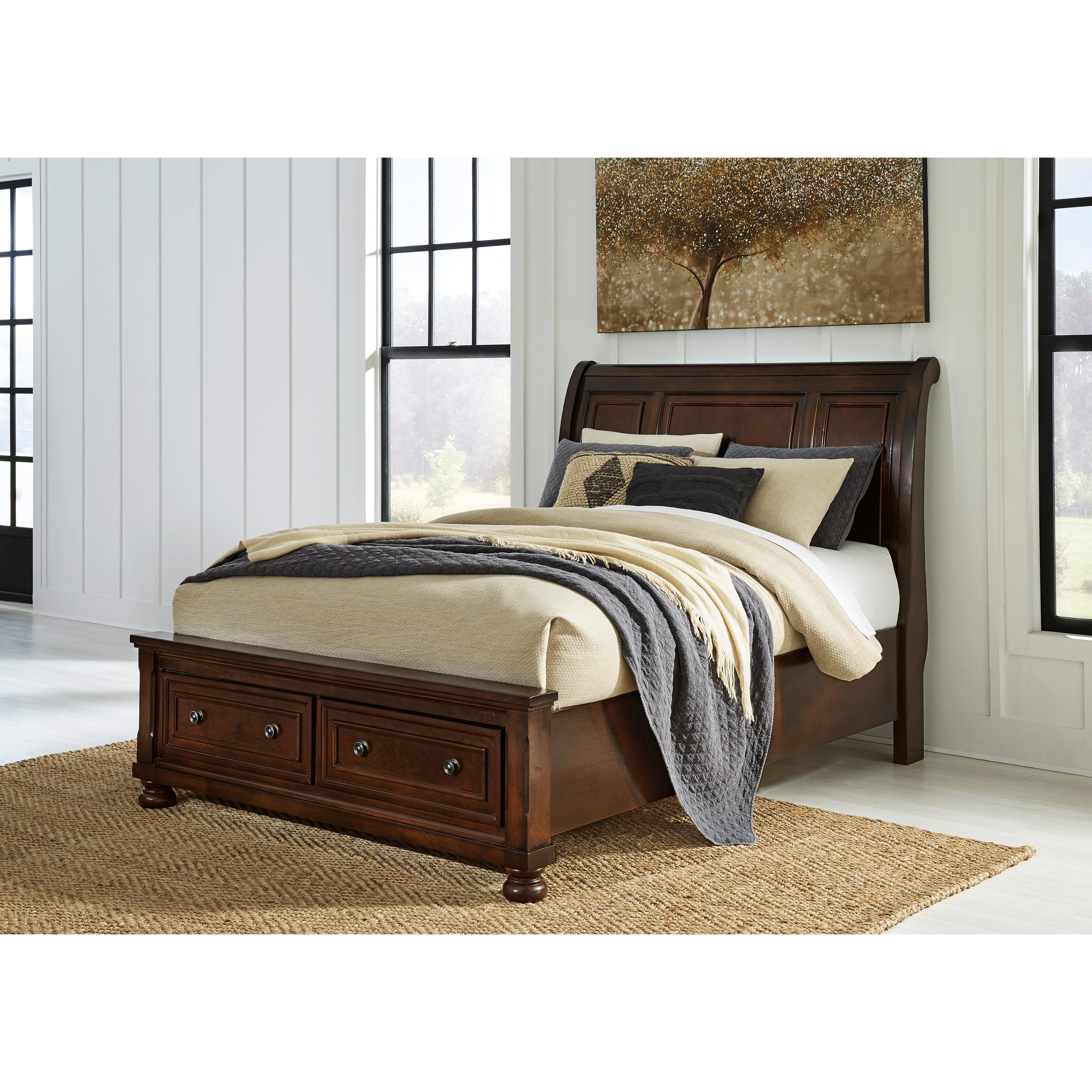 Millennium Porter B697B25 7 pc Queen Storage Sleigh Bedroom Set IMAGE 2