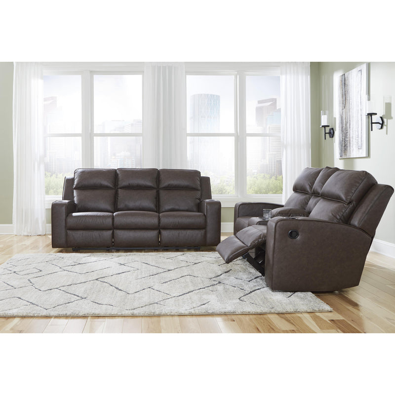 Signature Design by Ashley Lavenhorne Reclining Leather Look Sofa 6330689C IMAGE 14