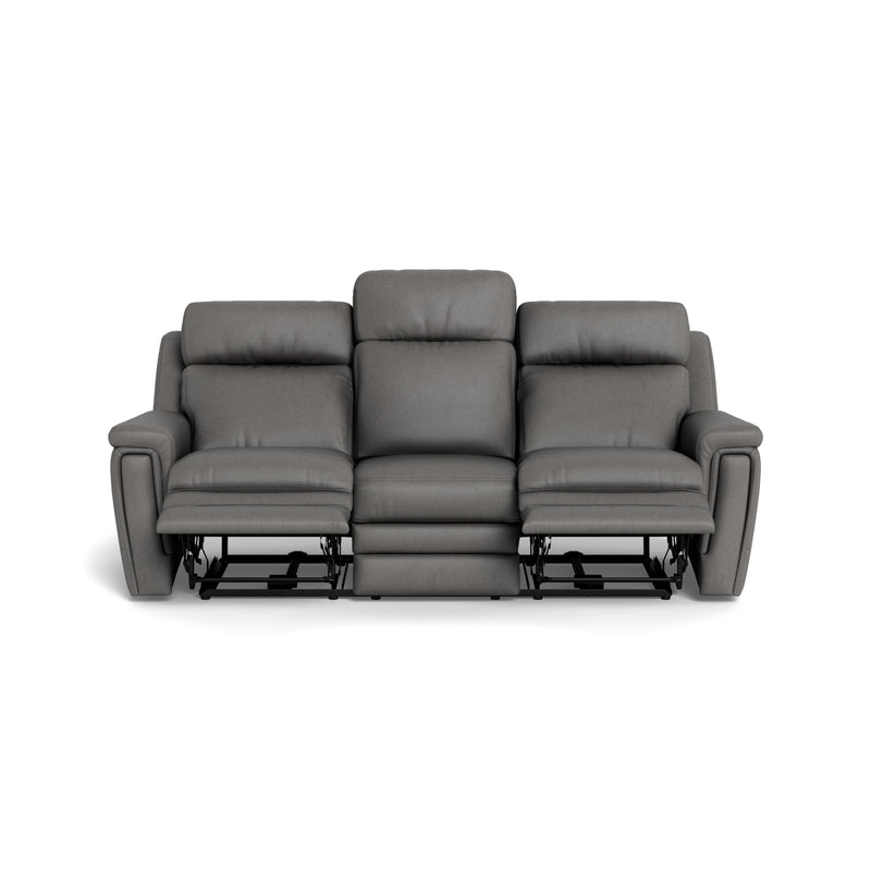 Palliser Asher Power Reclining Leather Sofa 41065-L6-BALI-RAINSTORM IMAGE 2