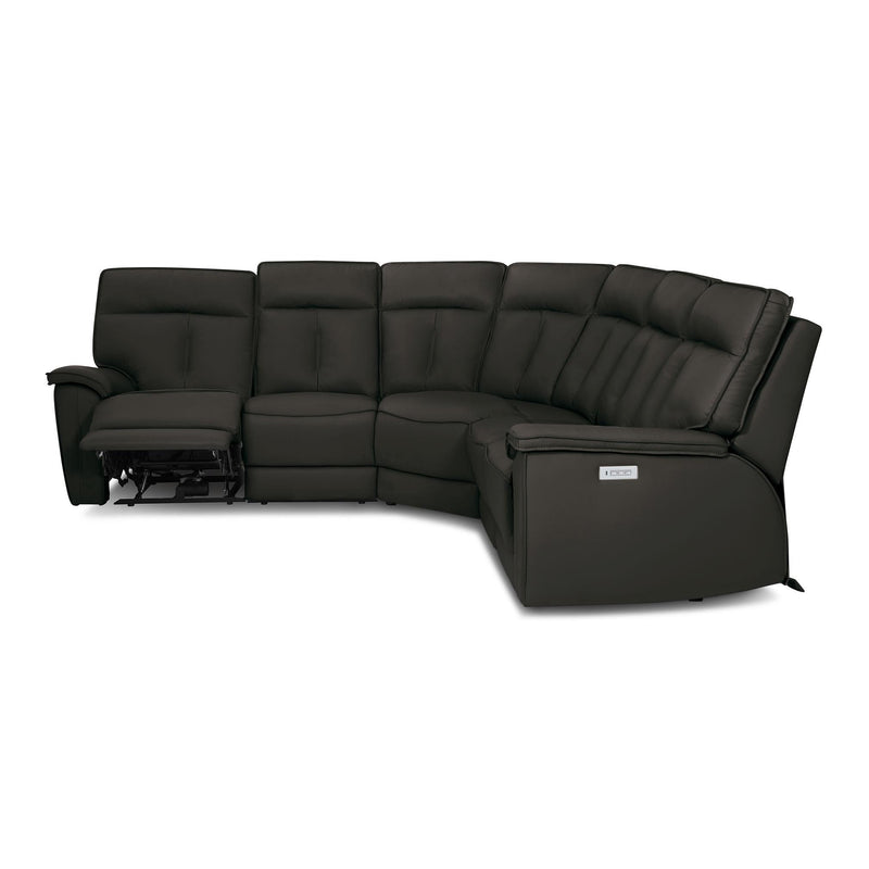 Palliser Oakley Power Reclining Leather Match 5 pc Sectional 41178-L2/41178-10/41178-9X/41178-L3/41178-L1-BALI-CAROB-MATCH IMAGE 3