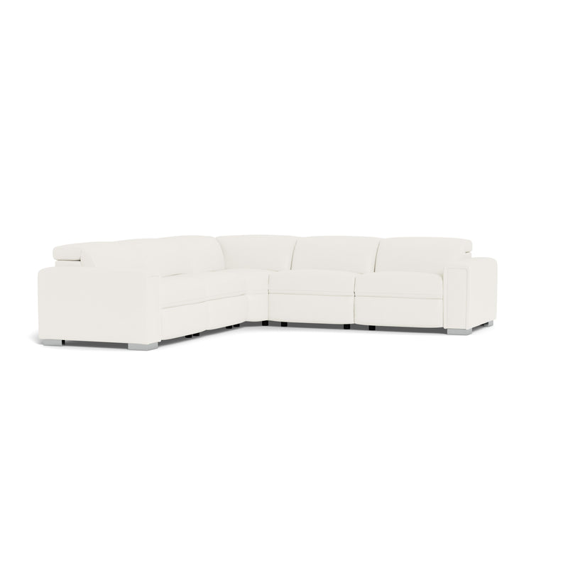 Palliser Titan Power Reclining Leather Match 5 pc Sectional 44004-6P/44004-70/44004-9A/44004-70/44004-7P-VALENCIA-SNOW-MATCH IMAGE 9