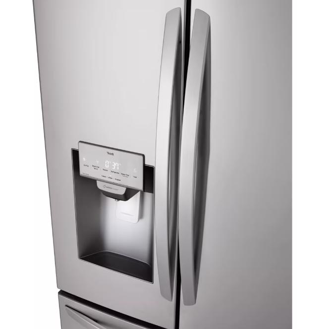 LG 36-inch, 27.7 cu. ft. Freestanding French 3-Door Refrigerator with Wi-Fi LHFS28XBS IMAGE 4