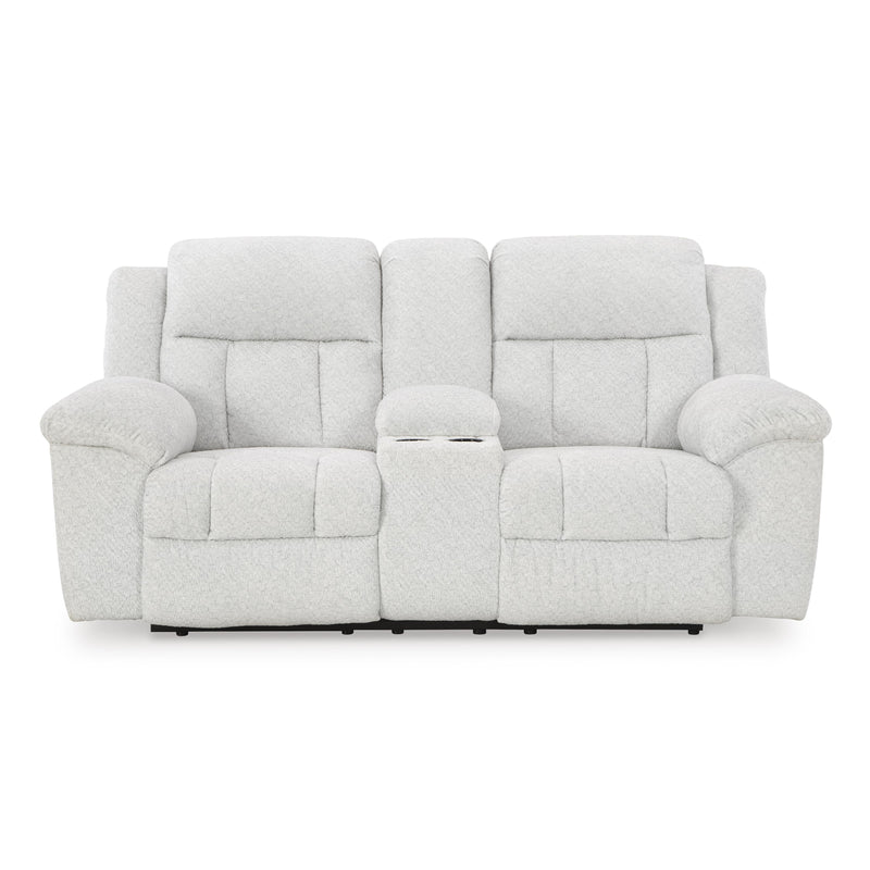 Signature Design by Ashley Frohn Reclining Fabric Loveseat with Console 3740594C IMAGE 3