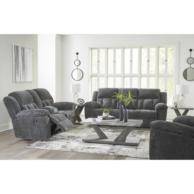 Signature Design by Ashley Frohn Reclining Fabric Loveseat with Console 3740694C IMAGE 13