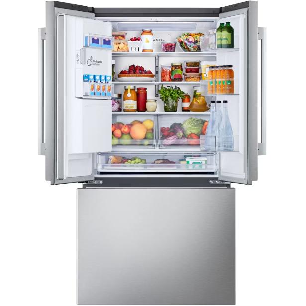 LG 36-inch, 23.7 cu. ft. Counter-Depth French 3-Door Refrigerator with Wi-Fi LF24Z6530S IMAGE 2