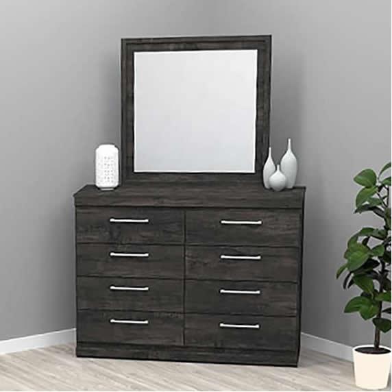 Dynamic Furniture Dresser Mirror 290-018 Dresser Mirror - Inky Maple IMAGE 2