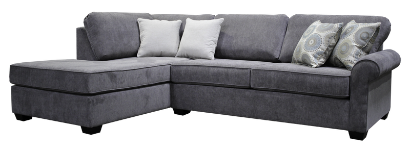 Valmont 2-Pc Fabric Sectional by Elite