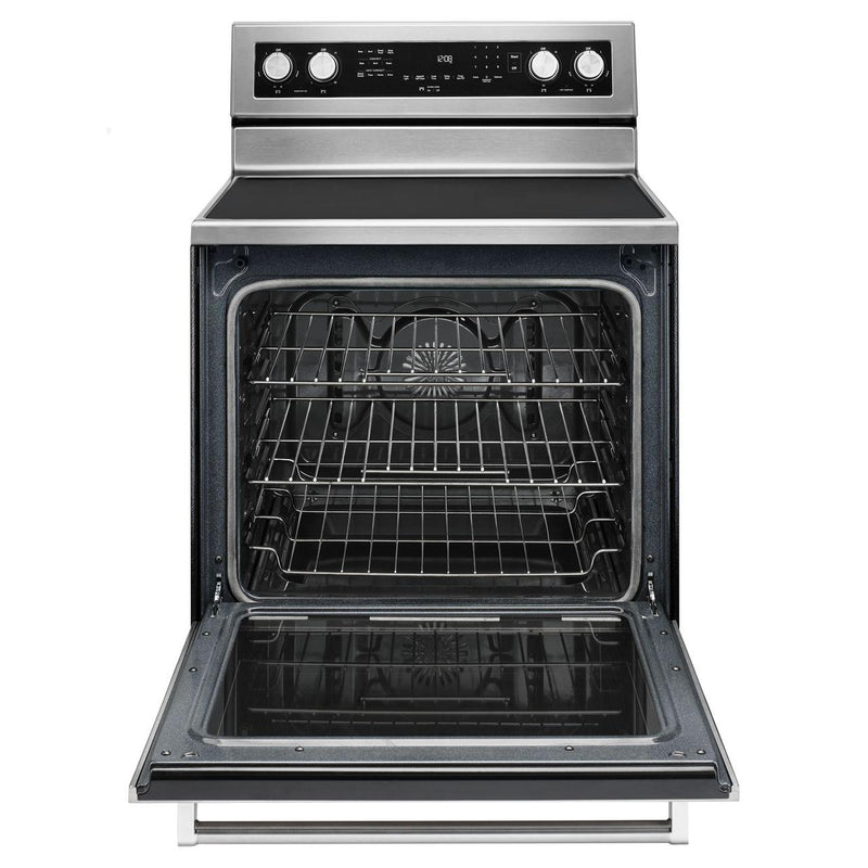 KitchenAid 30-inch Freestanding Electric Range YKFEG500ESS IMAGE 2