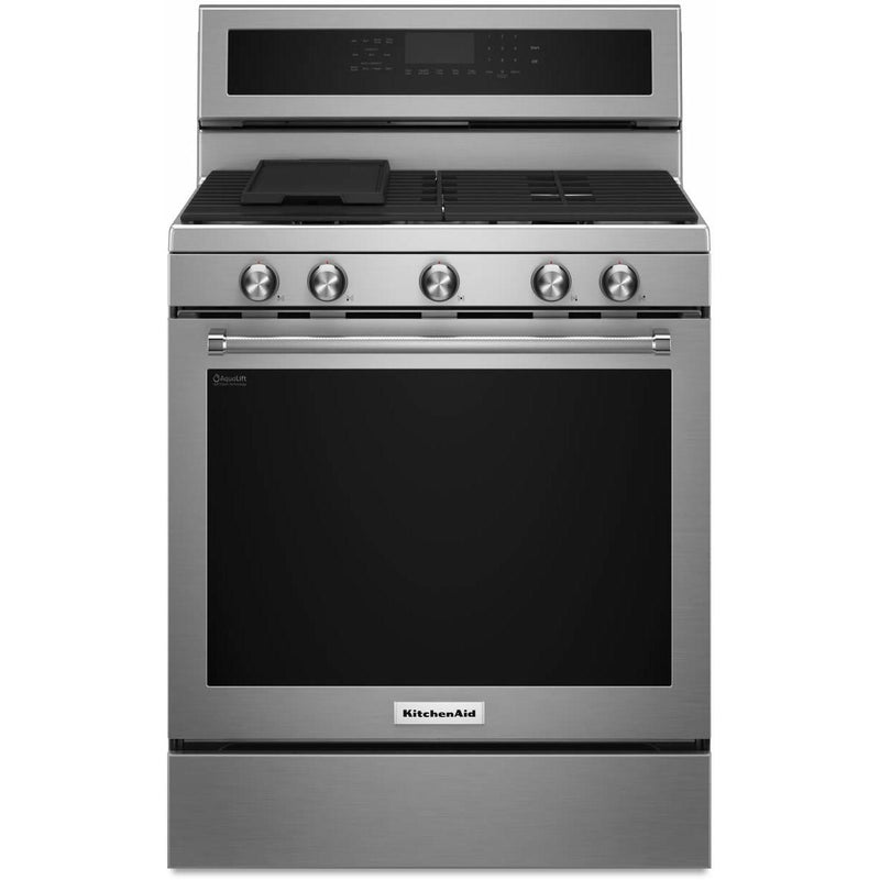 KitchenAid 30-inch Slide-In Gas Range KFGG500ESS IMAGE 1