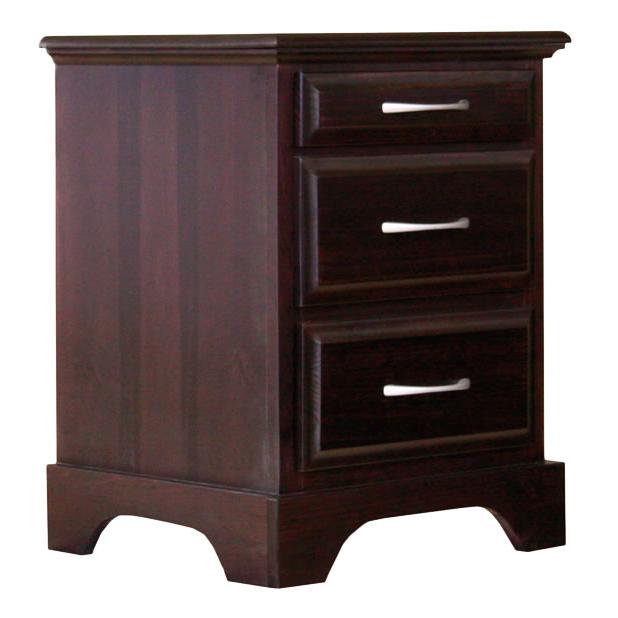 Mako Wood Furniture Symphony 3-Drawer Nightstand 2900-65-CH IMAGE 1