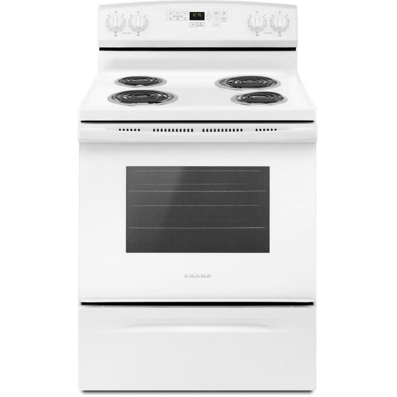 Amana 30-inch Freestanding Electric Range YACR4503SFW IMAGE 1