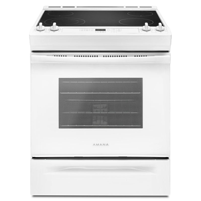 Amana 30-inch Slide-In Electric Range YAES6603SFW IMAGE 1