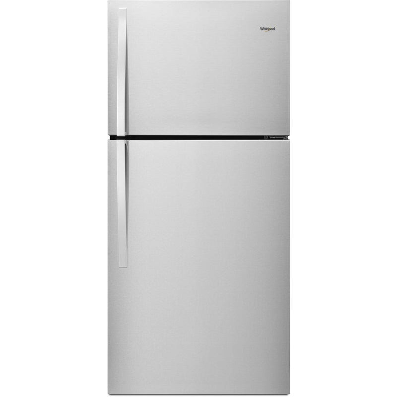 Whirlpool 30-inch, 19.14 cu.ft. Freestanding Top Freezer Refrigerator with Flexi-Slide™ Bin WRT519SZDG IMAGE 1