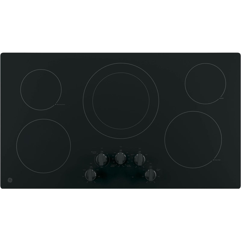 GE 36-inch Built-In Electric Cooktop JP3036DLBB IMAGE 1