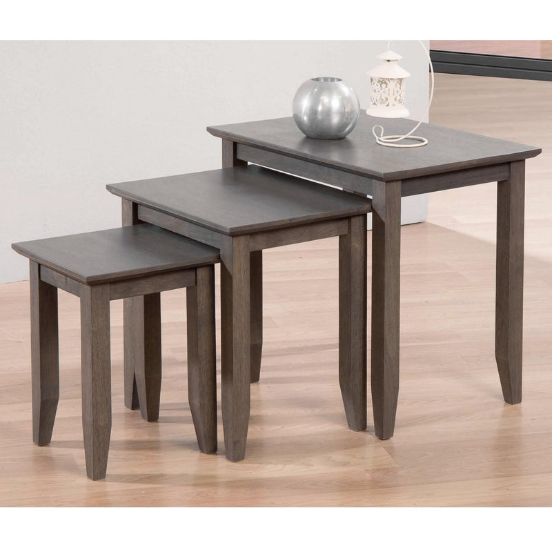 Winners Only Quadra Nesting Tables T2-Q100NT-G IMAGE 1