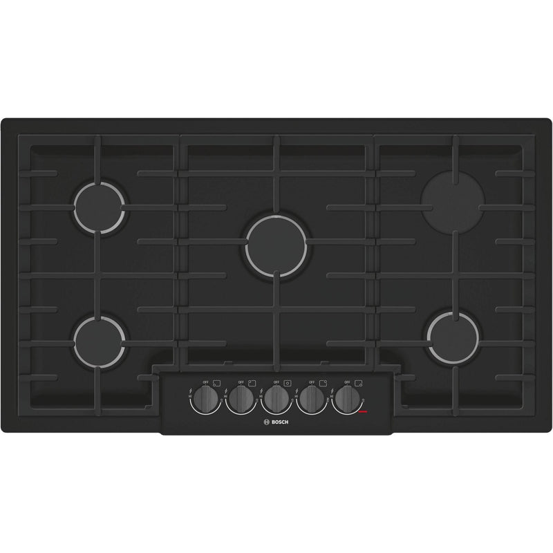 Bosch 36-inch Built-in Gas Cooktop with OptiSim® Burner NGM8646UC IMAGE 1