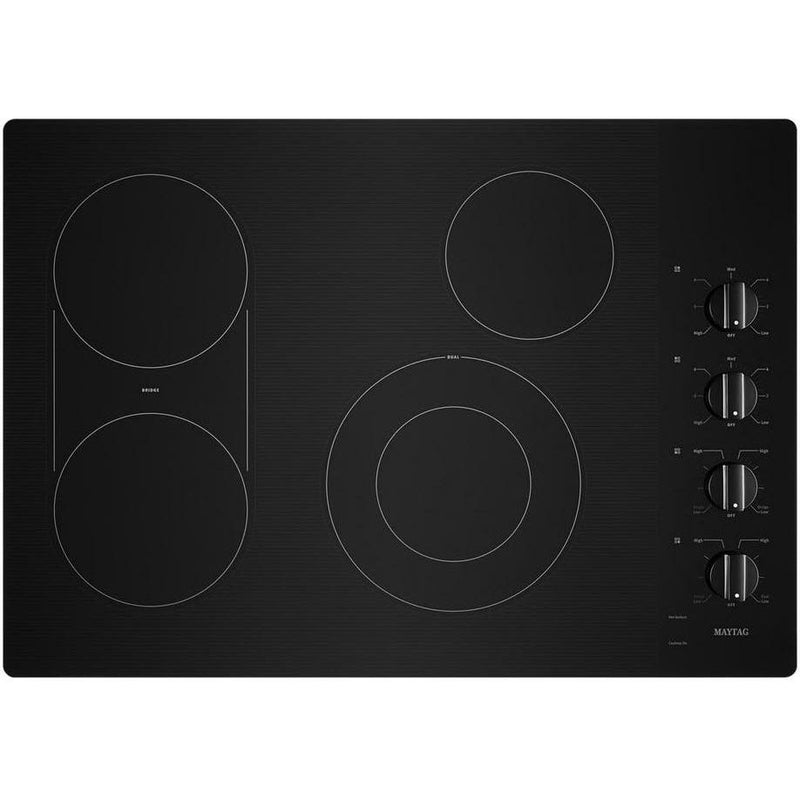 Maytag 30-inch Built-in Electric Cooktop with Reversible Gril and Griddle MEC8830HB IMAGE 1