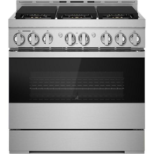 JennAir 36-inch Freestanding Gas Range with JennAir® Culinary Center JGRP436HM IMAGE 1