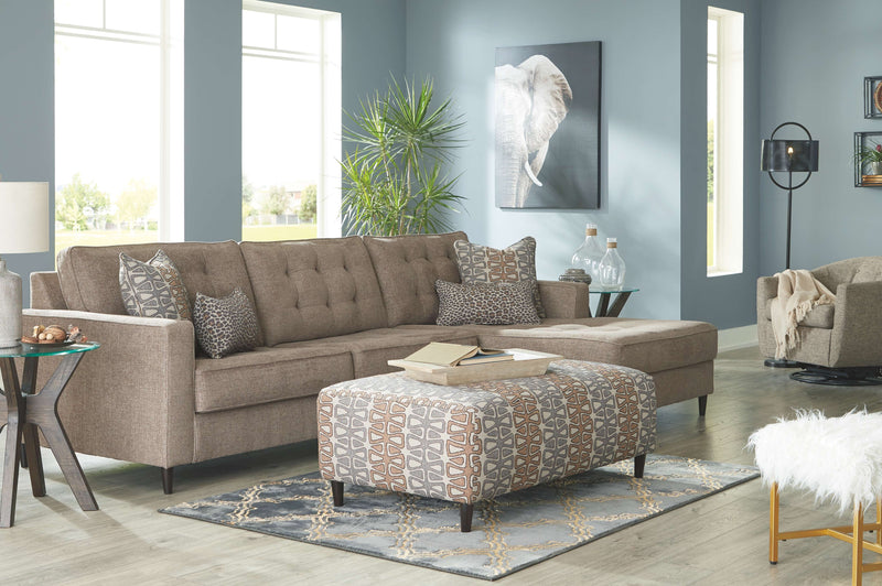 Flintshire - Auburn - Oversized Accent Ottoman