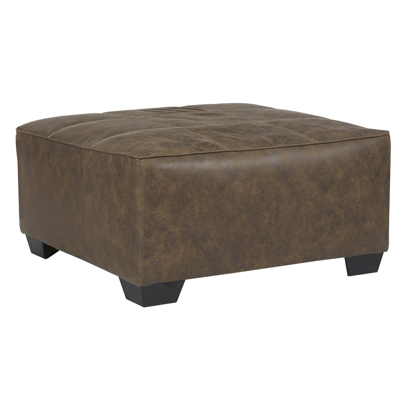 Benchcraft Abalone Leather Look Ottoman 9130208 IMAGE 1