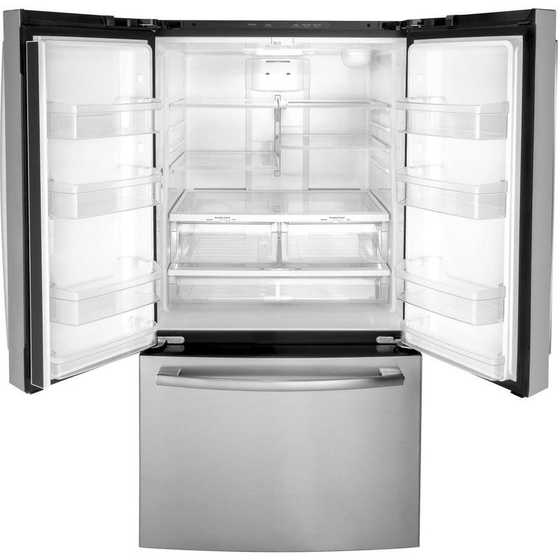 GE 36-inch French 3-Door Refrigerator with Internal Water Dispenser GNE27JYMFS IMAGE 2