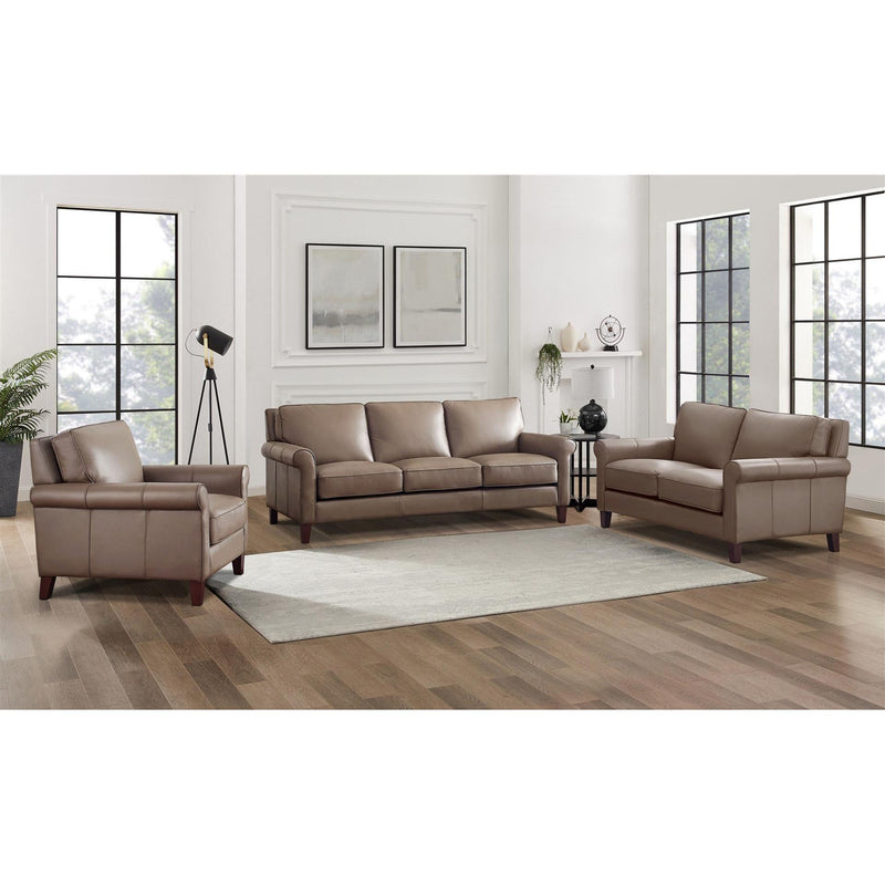 Amax Leather New London Stationary Leather Sofa 6671-30-2518 IMAGE 3