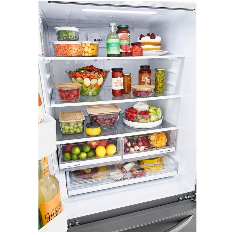 LG 33-inch 25 cu. ft. French 3-Door Refrigerator LRFNS2503V IMAGE 8