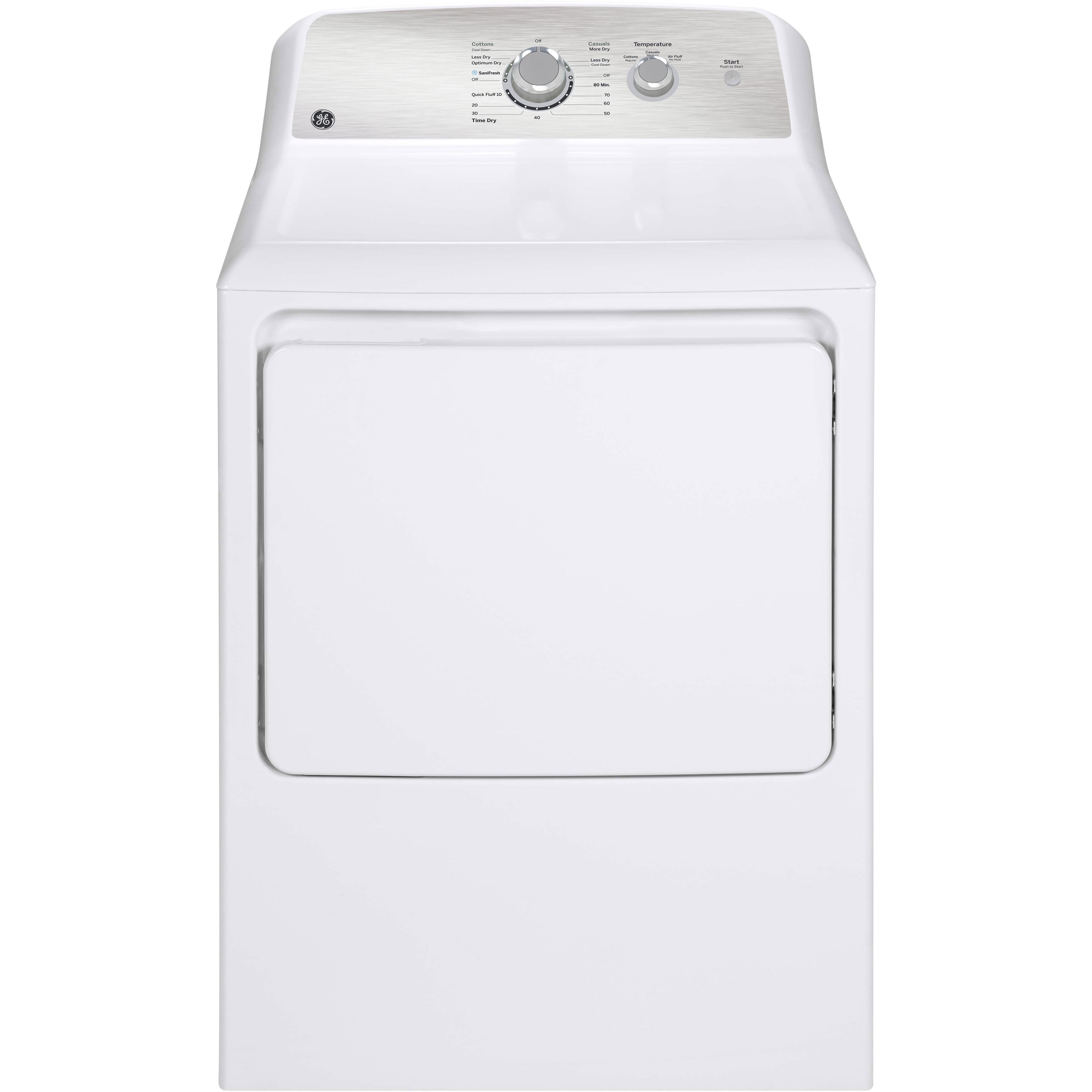 GE 6.2 cu.ft. Electric Dryer with SaniFresh Cycle GTX33EBMRWS IMAGE 1