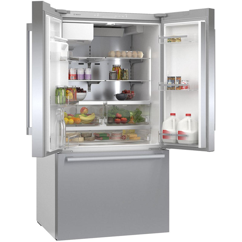 Bosch 36-inch, 26 cu. ft. French 3-Door Refrigerator B36FD50SNS IMAGE 3