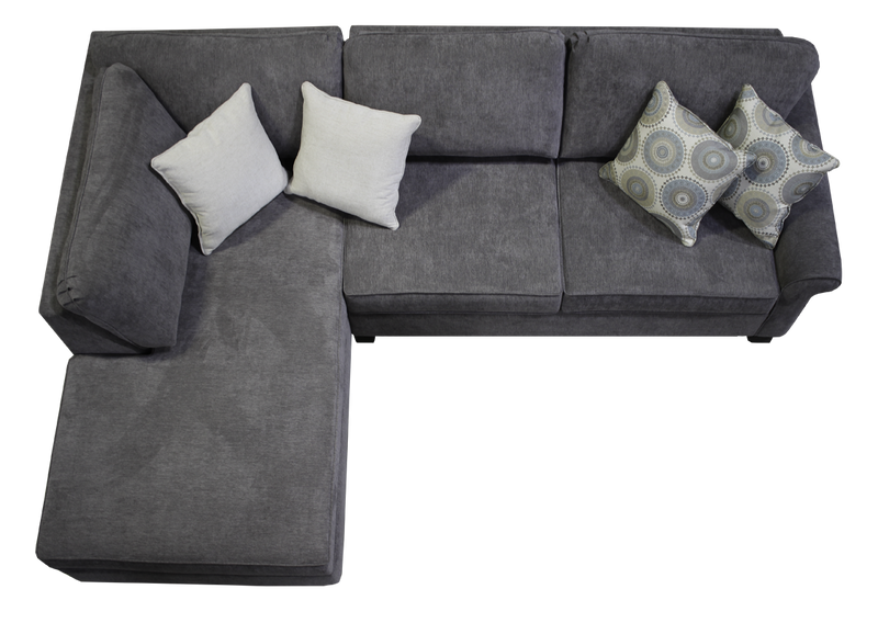 Valmont 2-Pc Fabric Sectional by Elite