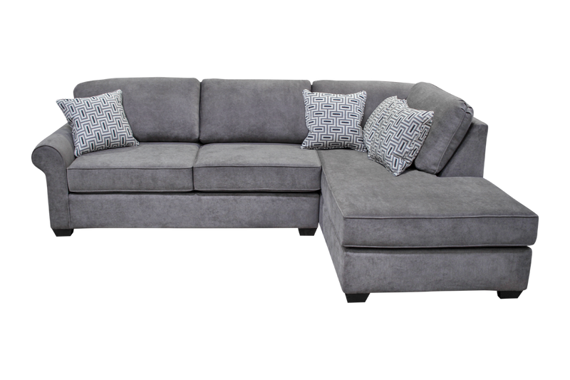 Valmont 2-Pc Fabric Sectional by Elite